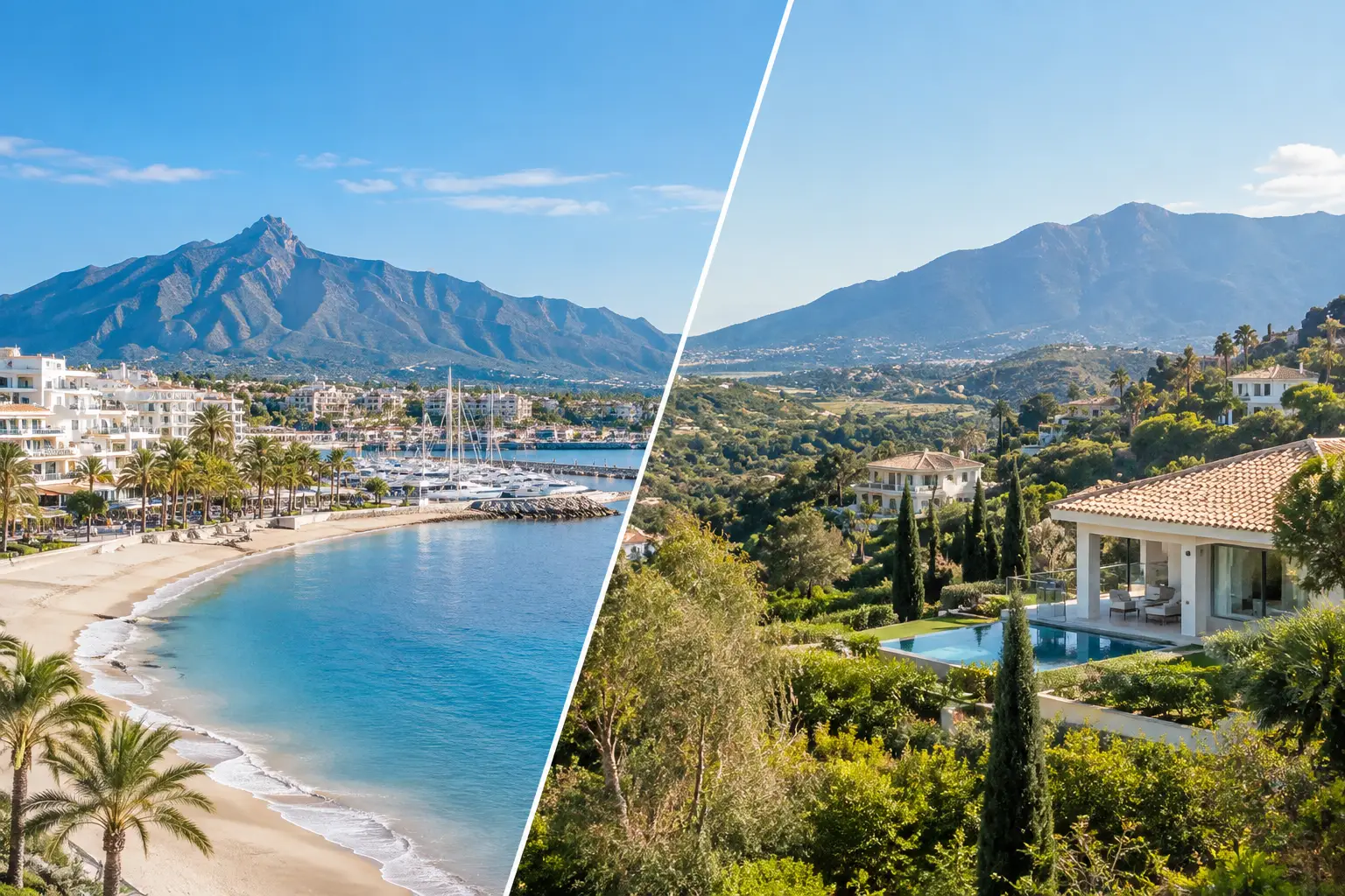 Marbella versus Benahavis Living Compared